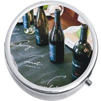 Wine Bottles Medicine Vitamin Compact Pill Box