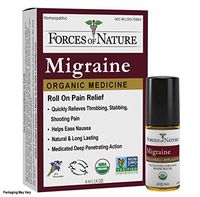 Forces of Nature -Natural, Organic Migraine Pain Relief (4ml) Non GMO, No Harmful Chemicals -Alleviate Prodrome, Aura, Headache, Fatigue, Light and Sound Sensitivity, Nausea Associated with Migraines