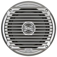 Jensen MS6007SR 6.5" Coaxial Waterproof Speaker, Silver, 60 watts max Power handling, Sensitivity @ 1W/1 Meter 88dB, Frequency Response 65Hz-20kHz, Nominal Impedance 4 Ohms