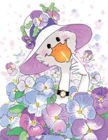 Suzy's Note Card Collection Stationery, Grandma Gussie's Pansies - 10873