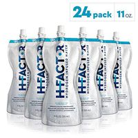 H Factor Hydrogen Infused Pure Drinking Water, Pre Or Post Workout Recovery Drink, 11 Fl Oz (24 Pack), Molecular Hydrogen Supports Athletic Performance Delivers Antioxidant, Packaging May Vary