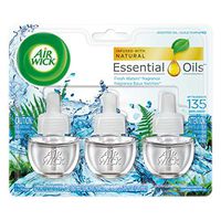 Air Wick Scented Oil Air Freshener, Fresh Waters Scent, Triple Refills, 0.67 oz (Pack of 3)