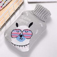 Ywoow Water Injection Hot Water Bottle Large Portable Water Hot Water Bottle, Cartoon Large Water Injection hot Water Bottle Cute Explosion-Proof Warm Water Bag Female Warm Palace remov