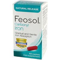 Feosol Natural Release Carbonyl Iron Caplets, 60ct