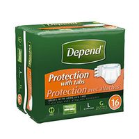 Kimberly-Clark 35458 Depend Overnite Brief, Large/X-Large (Pack of 48)