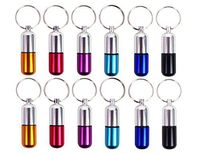 (Lot of 12) Pill Case Keychain Keyring Drug Holder Aluminum Medicine Box Waterproof By Spreezie