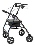 Bariatric Rollator with Loop Brakes Frame Finish: Blue