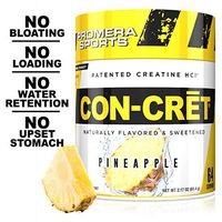 Promera Sports, CON-CRET Creatine HCl Powder, Micro-dose, No Bloating, No Upset Stomach, No Water Retention, No Loading, Made in USA, Gluten Free, Keto Friendly, Pineapple, 64 Serving