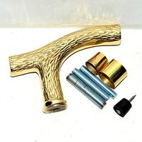 Antique Brass Victorian Handle WoodWalking Cane Designer Vintage Walking Stick