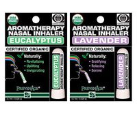 Best Organic Aromatherapy Eucalyptus and Lavender Nasal Inhaler - Made with 100% Organic Essential Oils - 0.7 ml by Prevenage