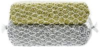 EZ Brite Deluxe Non-Scratch Multi-Surface Scrubber Set, Silver/Gold, 2-Pack