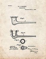 Tobacco Pipe Patent Print Old Look (18" x 24") M10761
