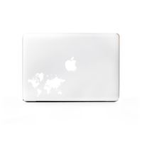 (2X) StickAny Laptop Series World Map Sticker for MacBook Pro, Chromebook, Surface Pro, and More (White)