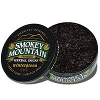 Smokey Mountain Herbal Snuff - Wintergreen - 1-Can - Nicotine-Free and Tobacco-Free