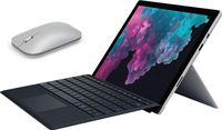2019 Surface Pro 6 12.3" Touchscreen (2736 x 1824) Latest Model Tablet PC w/Mobile Mouse | Intel Quad-Core i5-8250U | 8GB RAM | 128GB SSD | Black-Keyboard | Windows 10