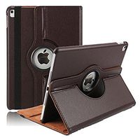 Businda 9.7 Inch iPad Air Case, 360 Degrees Rotating Stand Case,Folio Book Cover Designed,Slim & Light, Protective Case for Apple iPad Air 9.7 Inch (iPad air, Brown)