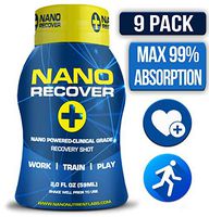 Nano Recover | Clinical Grade Recovery Shot | Immune Support, Energy, Morning After Alcohol Recovery Drink | Liver Detox & Hangover Prevention Remedy w/DHM, Electrolytes, Vitamins, Minerals- 9 pk