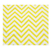Youmewell Disposable Paper Party Napkins Yellow Chevron 60 Count