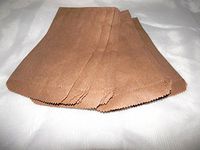 100 5x7 Cute Natural Kraft Paper Bags, Party bags,