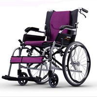 NADAENW Folding Lightweight Wheelchairs Manual Ultra Light Portable Aluminum Wheelchair for Elderly Disabled Travel