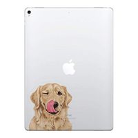 FINCIBO 5 x 5 inch Winking Golden Retriever Removable Vinyl Decal Stickers for iPad MacBook Laptop (Or Any Flat Surface)