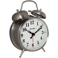 Westclox 70010 Bell Alarm Clock Big Ben Twin Series Silver Consumer electronics