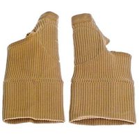 DMTRADE Professional Thumb Hand Wrist Support Gel Gloves Support Arthritis Compression Raynaud Beige