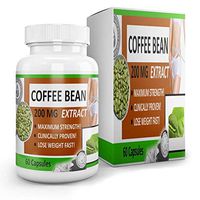 Green Bean Coffee Extract - Best Deal On Amazon! 1 Capsule 4X1 Extract. 200MG = 800MG Per Capsule!