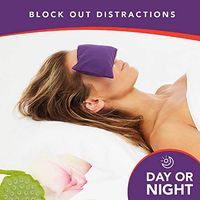 Lotus Weighted Lavender Eye Pillow Sleeping & Spa Relaxation mask - Yoga Eye Pillow - Lavender Aromatherapy Eye Pillow - Hot & Cold Therapy - Head Ache Relief - Birthday Gift Men, Women, Employees