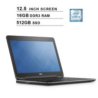 2020 Premium Dell Latitude E7250 12.5 Inch Business Laptop (Intel Dual Core i5-5300U up to 2.9GHz, 16GB DDR3L RAM, 512GB SSD, Intel HD 5500, WiFi, Bluetooth, HDMI, Windows 10 Pro) (Renewed)