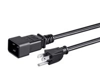 Monoprice 8ft 14AWG Power Adapter Cord, 15A (IEC-320-C19 to NEMA 5-15P)