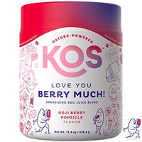 KOS Organic Reds Blend Supplement - Superfood Antioxidant Powder - Natural Plant-Based, Delicious Vegan Juice Drink - Digestive Enzymes, Beet Root, Goji Berries - Daily Energy Booster - 45 Servings