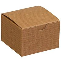 Tape Logic TLGB332K Gift Boxes, 3" x 2", Kraft (Pack of 100)
