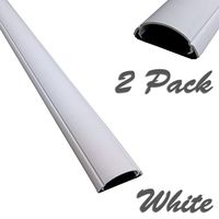 ChordSavers WallSaver Cord Cover - 2 Pieces - (White)
