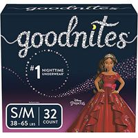 GoodNites, Girls Bedtime Bedwetting Underwear, S/M, 32 Ct