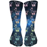 Unisex Rainbow Llama Funny Cute Novelty Cotton Socks