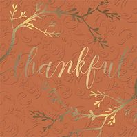 Evergreen Set of 2,Cocktail Size Napkin, 5"x5", Pack of 20, Watercolor Harvest