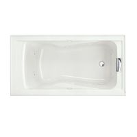 American Standard 2425VC-RHO.020 Evolution 5-Feet by 32-Inch Right-Hand Outlet Whirlpool Bath Tub with EverClean, Hydro Massage System I and Integral Apron, White