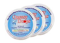 Three Lollies  Queasy Drops  Nausea Relief (Chemo, Motion Sickness, Hangover etc.)  Drug Free & Gluten Free  Five Flavors: Green Tea with Lemon, Ginger, Raspberry, Banana, Cola, 21 Drops, Pack of 3