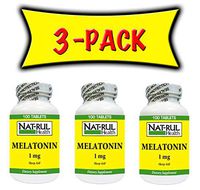 Natrul Health Melatonin 1mg 60 Tablets 3 Pack