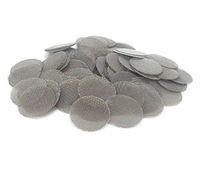 Premium Stainless Steel 3/4" (20mm) Tobacco Pipe Screens - 50 Screens