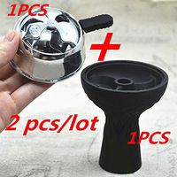 RollingBronze 1Pc Shisha Charcoal Burn Holder Heater Keeper + 1Pc Silicon Hookah Bowl Set