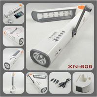 CyberTech Dynamo Solar Lamp Hand-Crank Emergency Weather Digital Tuning Radio with Siren, LED Flashlight, Cell Phone Charger