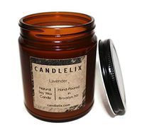 Candlelix NY Hand-Poured Scented Candle in Lavender (8 oz) - Clean Burning Soy Wax - Social Impact and Purpose Driven Company