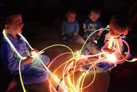 UV Reactive Fiber Optic Sensory sideglow Lighting Kit (100 Strands x 6.56') with 75W Tungsten Illuminator