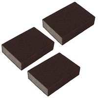 uxcell Sponge Restaurant Rectangle Design Dish Plate Clean Cleaning Scrubber Pad 3pcs