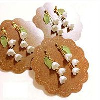 Piercing Sweet Ear Stud Dangle Clip Flower Lily Drop Earrings