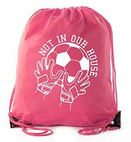 Soccer Party Favors | Soccer Drawstring Backpacks for Birthday Parties, Team events, and much more! - 3PK Pink CA2500SOCCER S2
