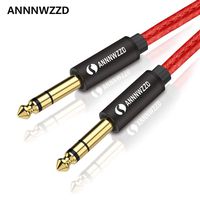 LinkinPerk 6.35mm (1/4) TRS to 6.35mm (1/4) TRS Stereo Audio Cable Male to Male (3ft / 1M)