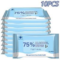 Wet Wipes, Multi-Purpose Wet Wipes, Soft Skin-Friendly Washable Wet Wipes, 10 Packs Wipes for Post Workouts, Camping, Backpacking, Outdoors and Hiking, Cleaning Wet Wipes